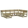 7 pcs impregnated pine wood garden furniture set by , Garden sets - Ref: Foro24-3216929, Price: 552,57 €, Discount: %