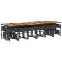 Set de muebles jardín 17 pzas con cojines ratán sintético negro von , Gartensets - Ref: Foro24-3211371, Preis: 1,00 €, Rabatt: %
