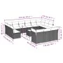 Set sofás de jardín 14 pzas con cojines ratán sintético marrón von , Gartensets - Ref: Foro24-3250302, Preis: 934,39 €, Rabat...