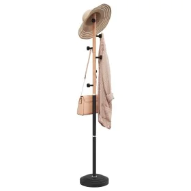 Schwarz pulverbeschichteter Kleiderständer aus Eisen 177 cm von , Hut- und Garderobenständer - Ref: Foro24-377085, Preis: 47,...