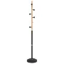 Perchero de hierro con recubrimiento en polvo negro 177 cm de , Percheros para sombreros y abrigos - Ref: Foro24-377085, Prec...