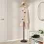 Black powder coated iron coat rack 177 cm by , Hat and coat racks - Ref: Foro24-377085, Price: 47,30 €, Discount: %