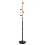 Black powder coated iron coat rack 177 cm by , Hat and coat racks - Ref: Foro24-377085, Price: 47,30 €, Discount: %