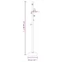 Black powder coated iron coat rack 177 cm by , Hat and coat racks - Ref: Foro24-377085, Price: 47,30 €, Discount: %