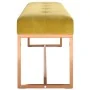 Mustard yellow velvet bench 110x36x45 cm by , Benches for halls and storage - Ref: Foro24-350602, Price: 103,58 €, Discount: %
