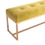 Mustard yellow velvet bench 110x36x45 cm by , Benches for halls and storage - Ref: Foro24-350602, Price: 103,58 €, Discount: %