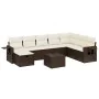 Set mit 9 Gartensofas und Kissen Kunstrattan braun von , Gartensets - Ref: Foro24-3263909, Preis: 579,46 €, Rabatt: %