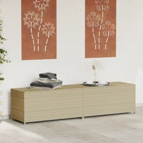 Caja de almacenaje de jardín ratán sintético beige mezcla 469L von , Aufbewahrungsboxen für den Außenbereich - Ref: Foro24-36...