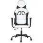 Silla gaming de masaje cuero sintético blanco y negro von , Gaming-Stühle - Ref: Foro24-345409, Preis: 120,30 €, Rabatt: %