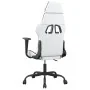 Silla gaming de masaje cuero sintético blanco y negro von , Gaming-Stühle - Ref: Foro24-345409, Preis: 120,30 €, Rabatt: %