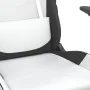 Silla gaming de masaje cuero sintético blanco y negro von , Gaming-Stühle - Ref: Foro24-345409, Preis: 120,30 €, Rabatt: %