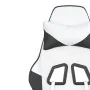 Silla gaming de masaje cuero sintético blanco y negro von , Gaming-Stühle - Ref: Foro24-345409, Preis: 120,30 €, Rabatt: %