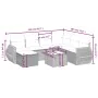Set sofás de jardín 8 piezas y cojines ratán sintético marrón by , Garden sets - Ref: Foro24-3264159, Price: 531,95 €, Discou...