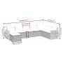 Set mit 8 Gartensofas und Kissen Kunstrattan braun von , Gartensets - Ref: Foro24-3264209, Preis: 544,51 €, Rabatt: %