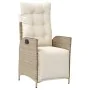 Garten-Esszimmergarnitur mit Kissen 4-teilig synthetisches Rattan beige von , Gartensets - Ref: Foro24-3277477, Preis: 639,84...