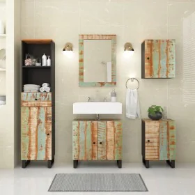 5-piece bathroom furniture set solid recycled wood by , Bathroom furniture - Ref: Foro24-3200647, Price: 423,25 €, Discount: %