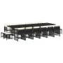 17-teiliges Gartenmöbel-Set mit Kissen synthetisches Rattan schwarz von , Gartensets - Ref: Foro24-3211002, Preis: 1,00 €, Ra...
