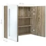 Badezimmerschrank mit Spiegel und LED in Eichenfarbe 62x14x60 cm von vidaXL, Badezimmerwaschtische - Ref: Foro24-326522, Prei...