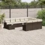 Set de sofás de jardín 11 pzas cojines ratán sintético marrón de , Conjuntos de jardín - Ref: Foro24-3253070, Precio: 677,56 ...