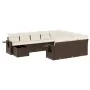 Set Gartensofas 11 Stück Kissen synthetisches Rattan braun von , Gartensets - Ref: Foro24-3253070, Preis: 677,56 €, Rabatt: %