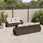 Set sofás de jardín 8 piezas y cojines ratán sintético marrón by , Garden sets - Ref: Foro24-3253470, Price: 556,89 €, Discou...