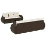 Set sofás de jardín 8 piezas y cojines ratán sintético marrón by , Garden sets - Ref: Foro24-3253470, Price: 556,89 €, Discou...
