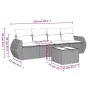 5-teiliges Garten-Esszimmerset und Kissen Kunstrattan braun von , Gartensets - Ref: Foro24-3253430, Preis: 342,55 €, Rabatt: %