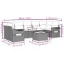 Set mit 8 Gartensofas und Kissen Kunstrattan braun von , Gartensets - Ref: Foro24-3252280, Preis: 543,63 €, Rabatt: %