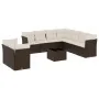 Set de sofás de jardín 10 pzas y cojines ratán sintético marrón von , Gartensets - Ref: Foro24-3249692, Preis: 683,40 €, Raba...