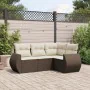 Set de sofás de jardín 4 pzas y cojines ratán sintético marrón von , Gartensets - Ref: Foro24-3253650, Preis: 316,83 €, Rabat...