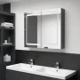 Bathroom cabinet with LED mirror glossy gray 80x12x68 cm by vidaXL, bathroom vanities - Ref: Foro24-326514, Price: 160,05 €, ...