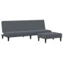 2-Sitzer-Schlafsofa mit dunkelgrauem Samthocker von , Sofas - Ref: Foro24-3216232, Preis: 281,33 €, Rabatt: %