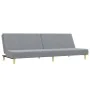 Sofá cama de 2 plazas con taburete tela gris claro by , Sofas - Ref: Foro24-3216224, Price: 301,18 €, Discount: %
