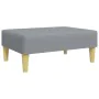 Sofá cama de 2 plazas con taburete tela gris claro by , Sofas - Ref: Foro24-3216224, Price: 301,18 €, Discount: %