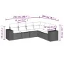 Set sofás de jardín 6 piezas y cojines ratán sintético marrón von , Gartensets - Ref: Foro24-3254950, Preis: 432,45 €, Rabatt: %