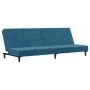 2-Sitzer-Schlafsofa mit blauem Samthocker von , Sofas - Ref: Foro24-3216230, Preis: 294,32 €, Rabatt: %