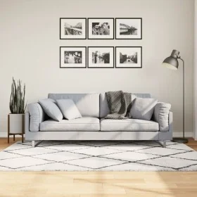 Moderner Langflorteppich PAMPLONA creme und schwarz 140x200cm von , Teppiche - Ref: Foro24-375367, Preis: 73,62 €, Rabatt: %