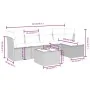 Set aus 6-teiligen Gartensofas und Kissen, synthetisches Rattanbraun von , Gartensets - Ref: Foro24-3263149, Preis: 367,50 €,...