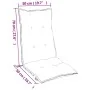 Cojines para silla respaldo alto 6 uds tela a cuadros negro de , Cojines para sillas y sofás - Ref: Foro24-377652, Precio: 11...