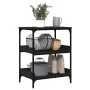 Carrito de cocina madera de ingeniería negro 60x41x80,5 cm by , Kitchen and dining carts - Ref: Foro24-842401, Price: 82,86 €...