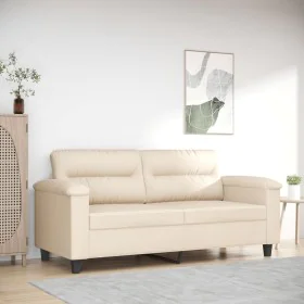 2-seater sofa made of beige microfiber fabric 140 cm by , Sofas - Ref: Foro24-359566, Price: 291,79 €, Discount: %