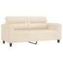 Sofá de 2 plazas de tela de microfibra beige 140 cm de , Sofás - Ref: Foro24-359566, Precio: 291,77 €, Descuento: %