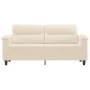 Sofá de 2 plazas de tela de microfibra beige 140 cm de , Sofás - Ref: Foro24-359566, Precio: 291,77 €, Descuento: %