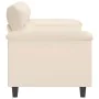 Sofá de 2 plazas de tela de microfibra beige 140 cm de , Sofás - Ref: Foro24-359566, Precio: 291,77 €, Descuento: %