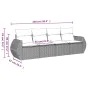 Set mit 4 Gartensofas und Kissen Kunstrattan braun von , Gartensets - Ref: Foro24-3221082, Preis: 290,59 €, Rabatt: %