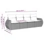 Set of 4 garden sofas and cushions synthetic rattan brown by , Garden sets - Ref: Foro24-3221082, Price: 290,59 €, Discount: %