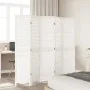 5-panel solid wood Paulownia white room divider by , Room dividers - Ref: Foro24-358838, Price: 136,08 €, Discount: %