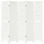 5-panel solid wood Paulownia white room divider by , Room dividers - Ref: Foro24-358838, Price: 136,08 €, Discount: %