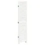 5-panel solid wood Paulownia white room divider by , Room dividers - Ref: Foro24-358838, Price: 136,08 €, Discount: %
