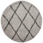 Moderner Langflorteppich PAMPLONA beige anthrazit Ø160 cm von , Teppiche - Ref: Foro24-375400, Preis: 50,40 €, Rabatt: %